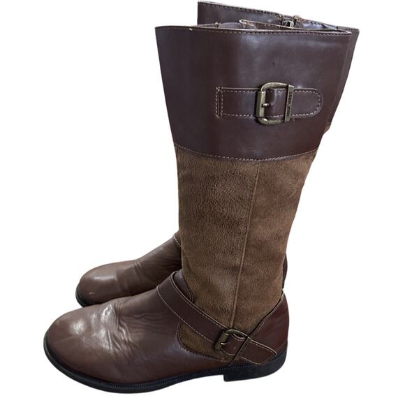 SOES BOOTS girls Faux Leather boots size 3 By Nine West - Picture 4 of 7